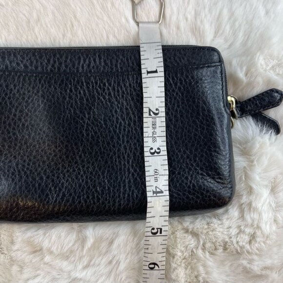 Coach Black Leather Zippered Wallet/Clutch One Size - Picture 4 of 6